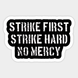 Cobra Kai Motto White Sticker